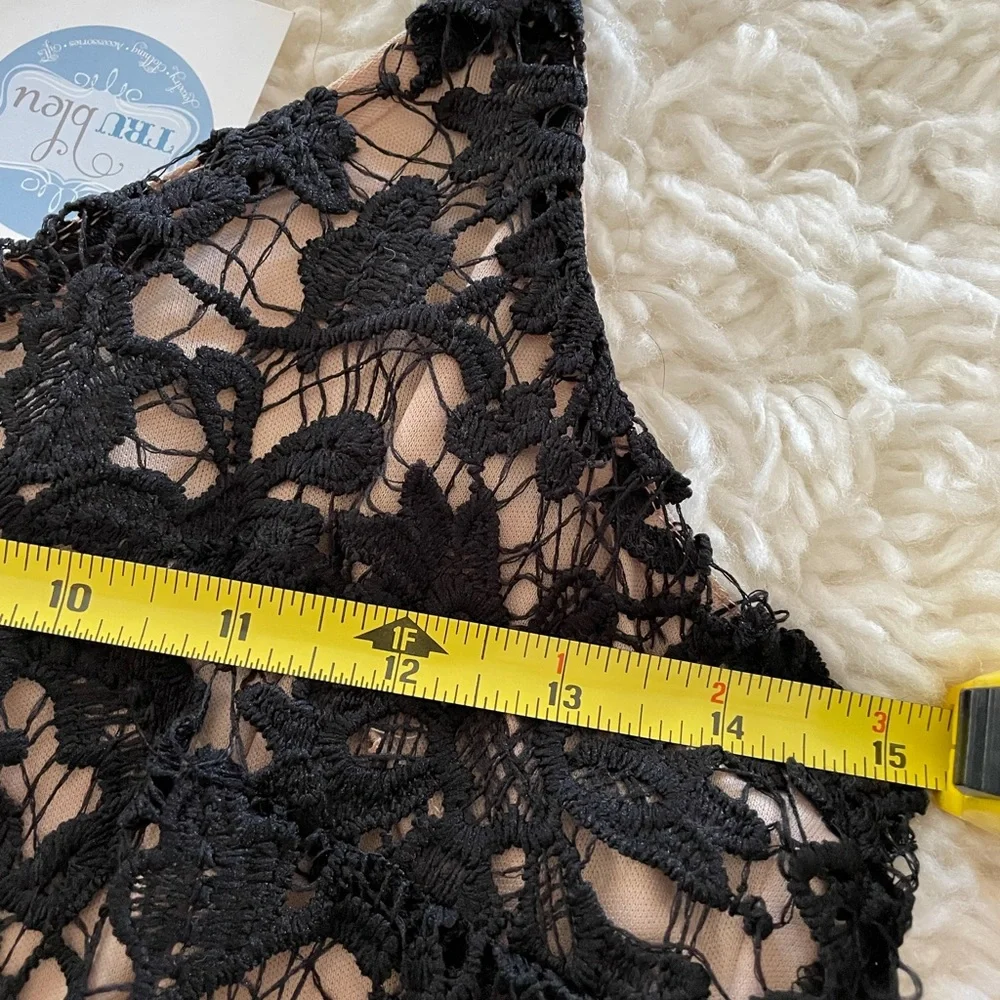 She + Sky NWT Boutique brand Black lace Strappy dress. Size S - Picture 8 of 9